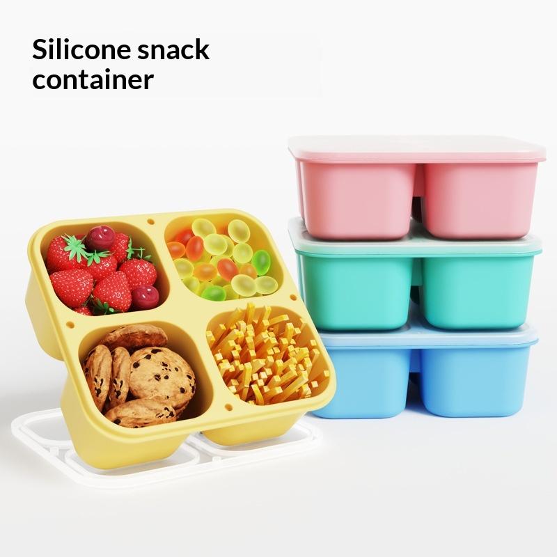 Food And Snacks For Picnic - Silicone Snack Box: Food Grade 4