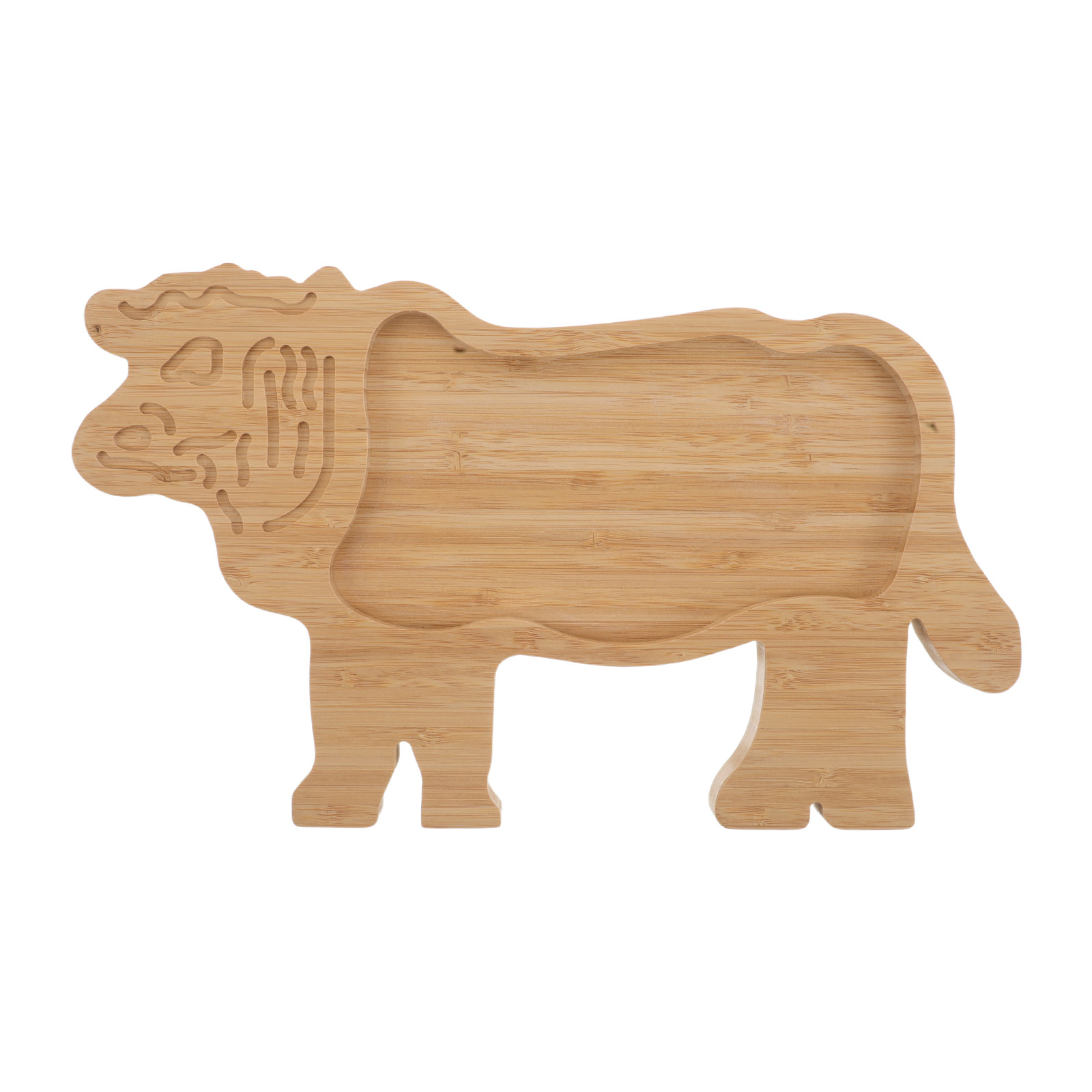 Bamboo Cow Shaped Serving Tray - Food Snacks Indian recension och pris