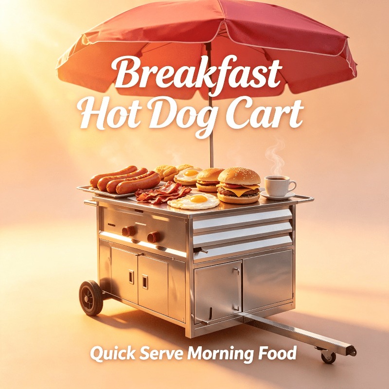 Compact Mobile Snack Food Cart - Snacks Food Stall recension och pris