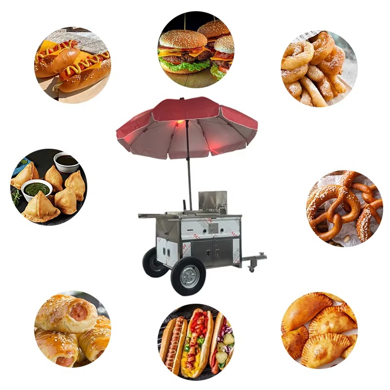 Compact Mobile Snack Food Cart - Snacks Food Stall recension och pris