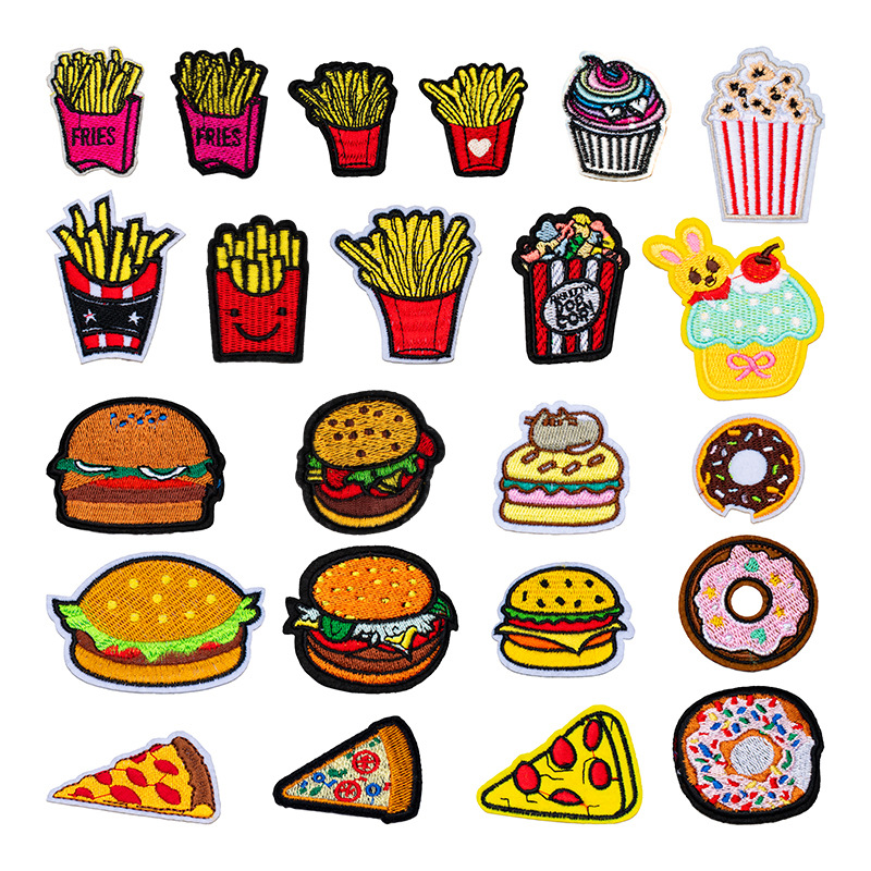 Fast Food Series Embroidered C - Food Snacks Pictures recension och pris