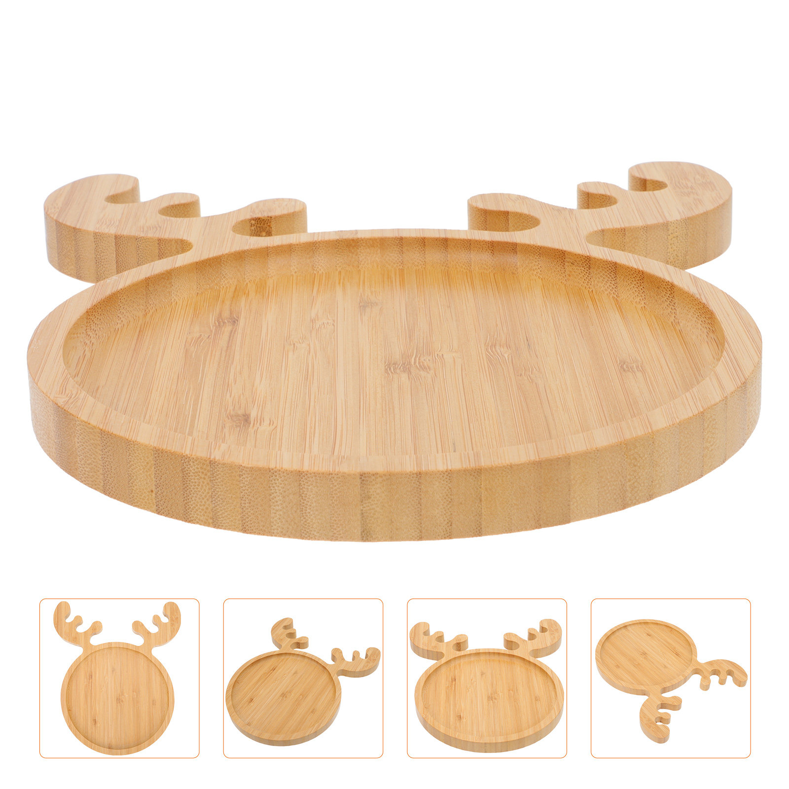 Cartoon Bamboo Food Tray Eco F - Food Snacks Easy recension och pris