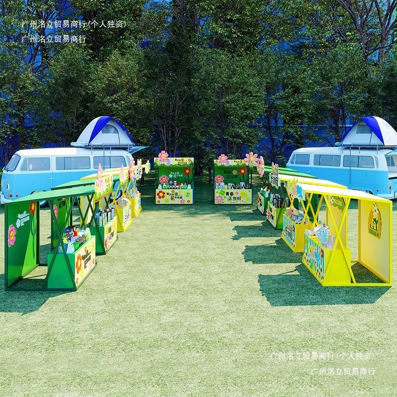 Outdoor square stall rack mark - Snacks Food Stall recension och pris