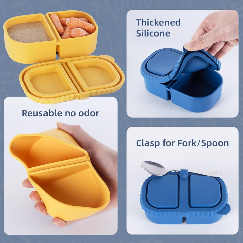 Reusable Silicone Snack Contai - Food And Snacks For Picnic recension och pris