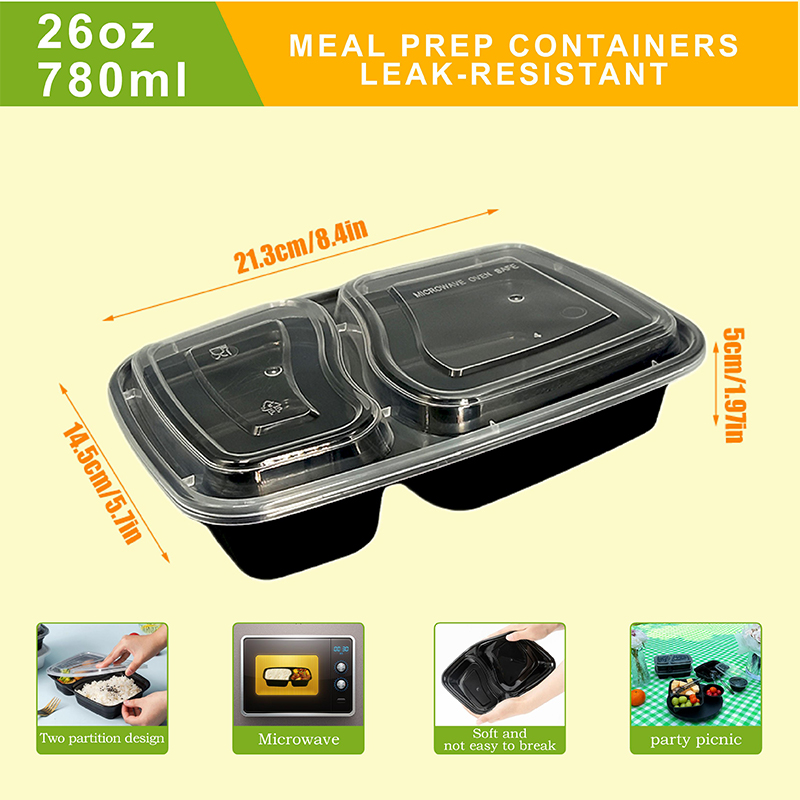 10/40 Pack 26 oz Two-Compartme - Food And Snacks For Picnic recension och pris