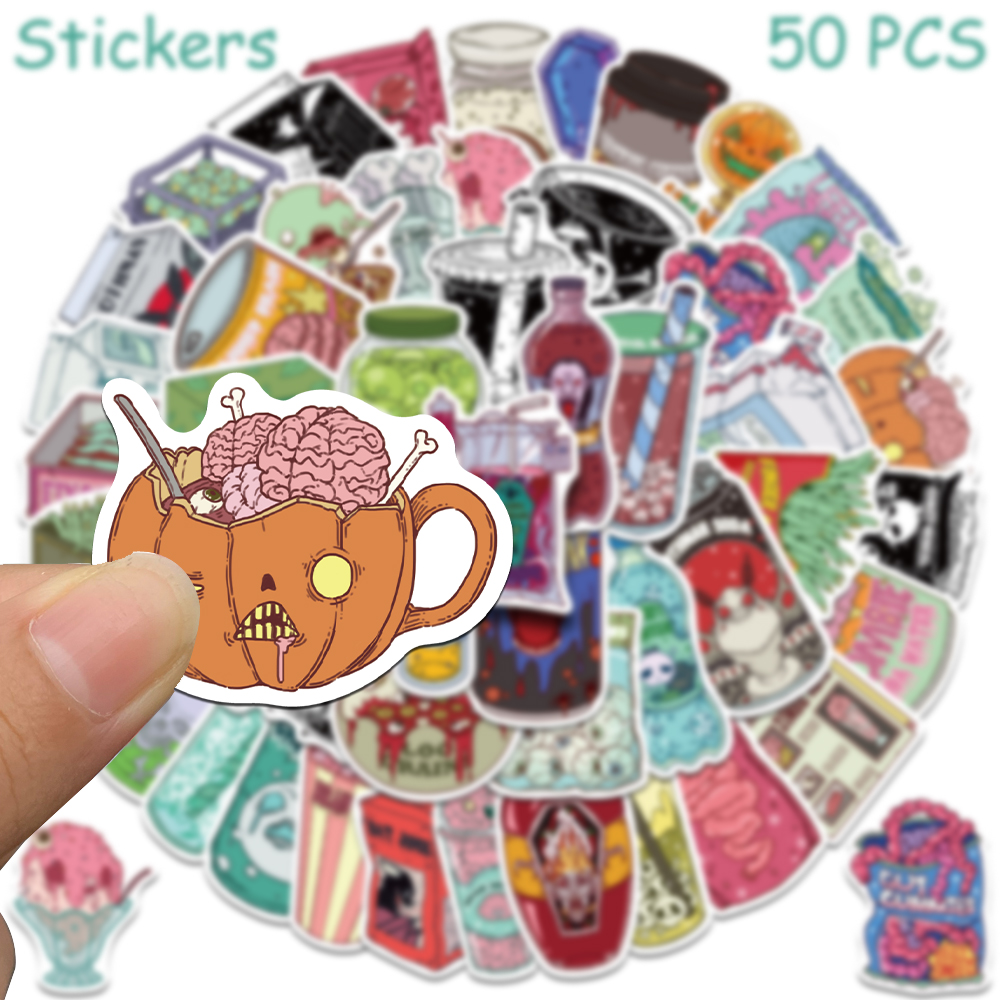 50pcs Horrible Zombie Food Sti - Zombie Snacks recension och pris