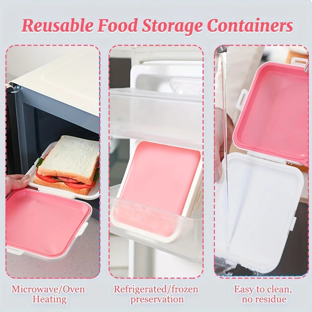 Silicone Sandwich Storage Box  - Food And Snacks For Picnic recension och pris
