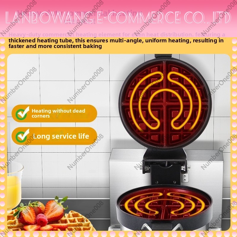 Rotating Waffle Maker Griddle  - Snacks Food Stall recension och pris