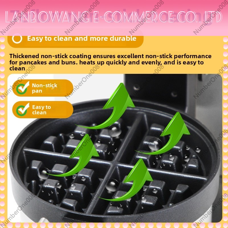 Rotating Waffle Maker Griddle  - Snacks Food Stall recension och pris