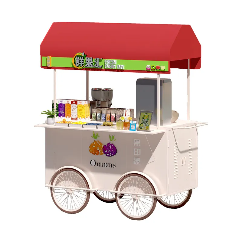 Portable Wrought Iron Food Car - Snacks Food Stall recension och pris