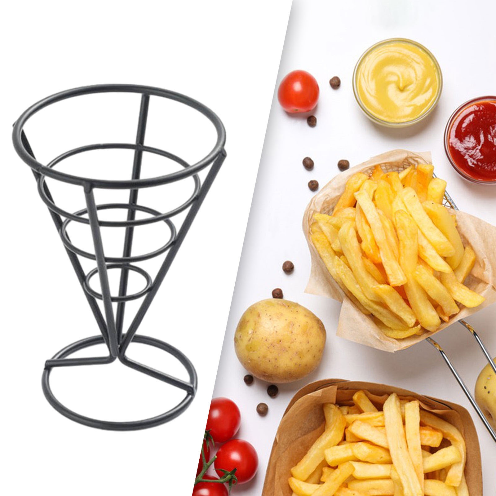 Cone Holder Stand French Fried - Food And Snacks For Picnic recension och pris