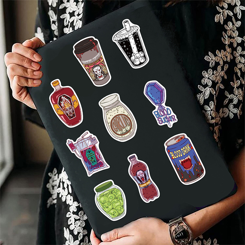 50PCS Zombie Food Stickers Cut - Zombie Snacks recension och pris