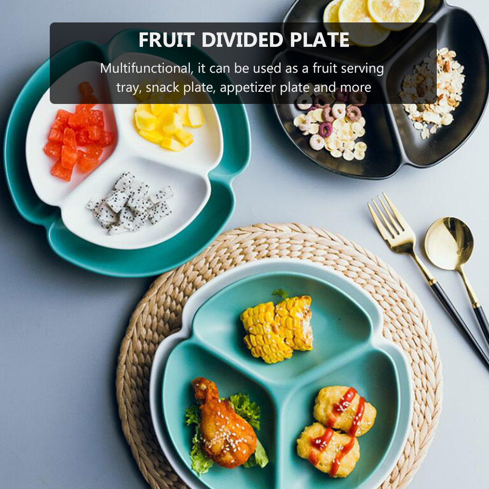 1Pcs Ceramic Divided Serving P - Food And Snacks For Picnic recension och pris