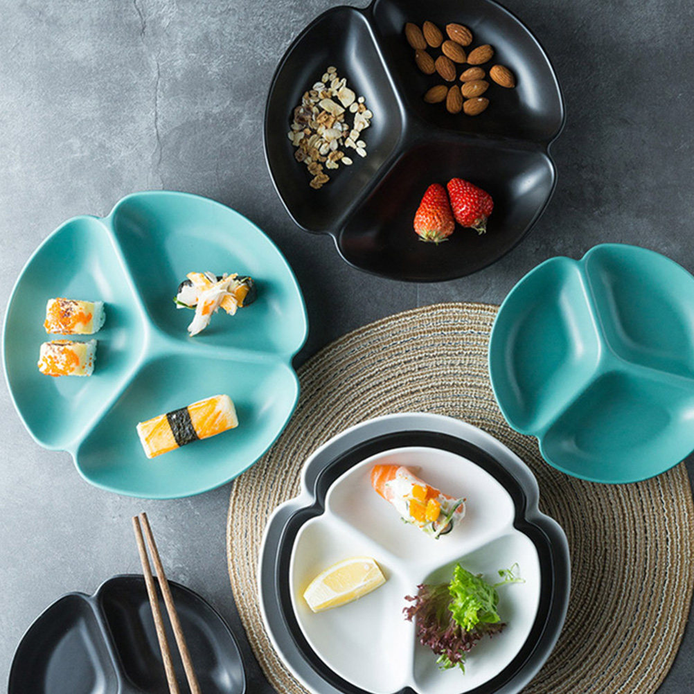 1Pcs Ceramic Divided Serving P - Food And Snacks For Picnic recension och pris