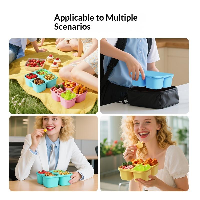 Food Grade Silicone Snack Box  - Food And Snacks For Picnic recension och pris