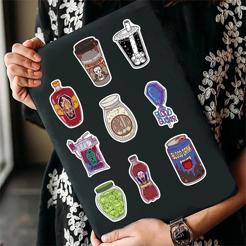 50PCS Zombie Food Stickers Cut - Zombie Snacks recension och pris